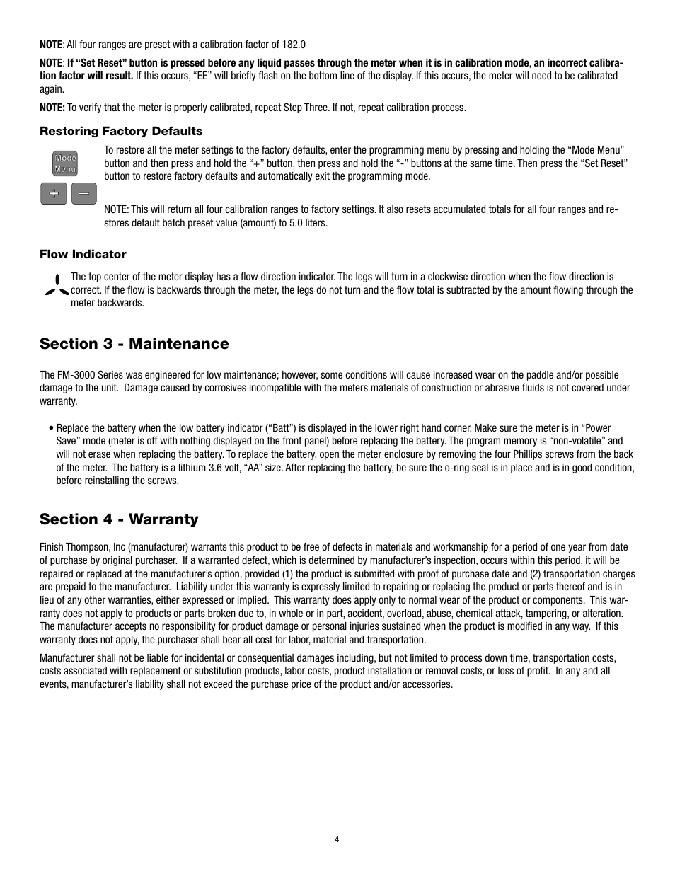 Finish Thompson FM3000 Series User Manual | Page 6 / 7