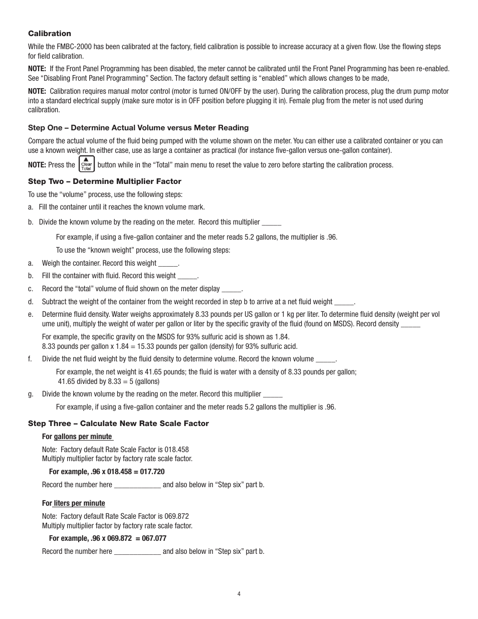 Finish Thompson FMBC2000 Series User Manual | Page 6 / 10