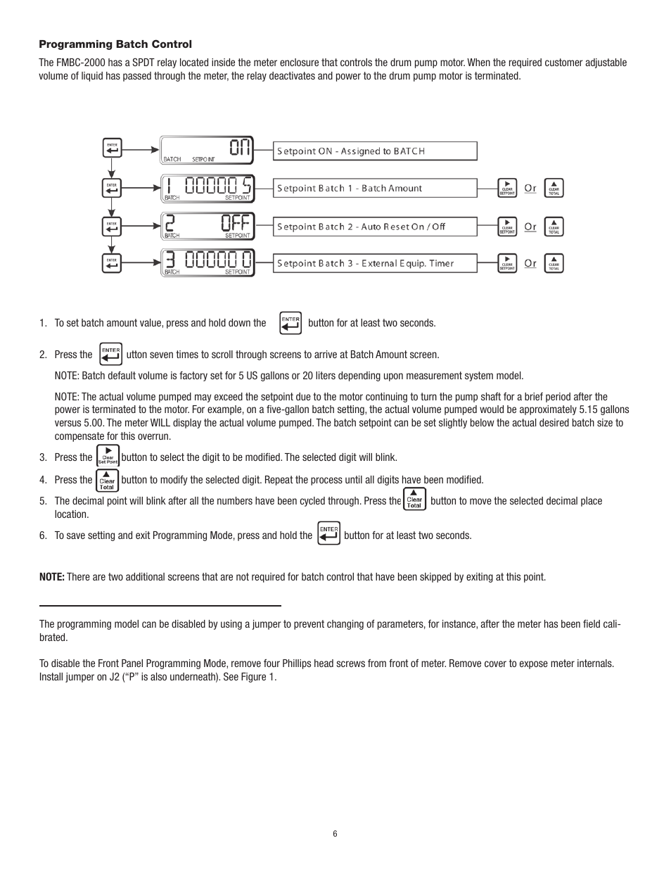 Finish Thompson FMBC2000 Series User Manual | Page 8 / 10