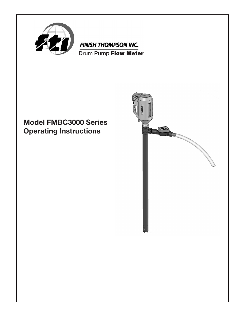 Finish Thompson FMBC3000 Series User Manual | 7 pages