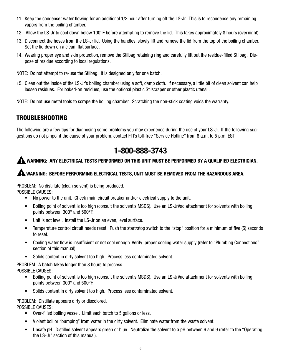 Troubleshooting | Finish Thompson LS-JRE User Manual | Page 6 / 8