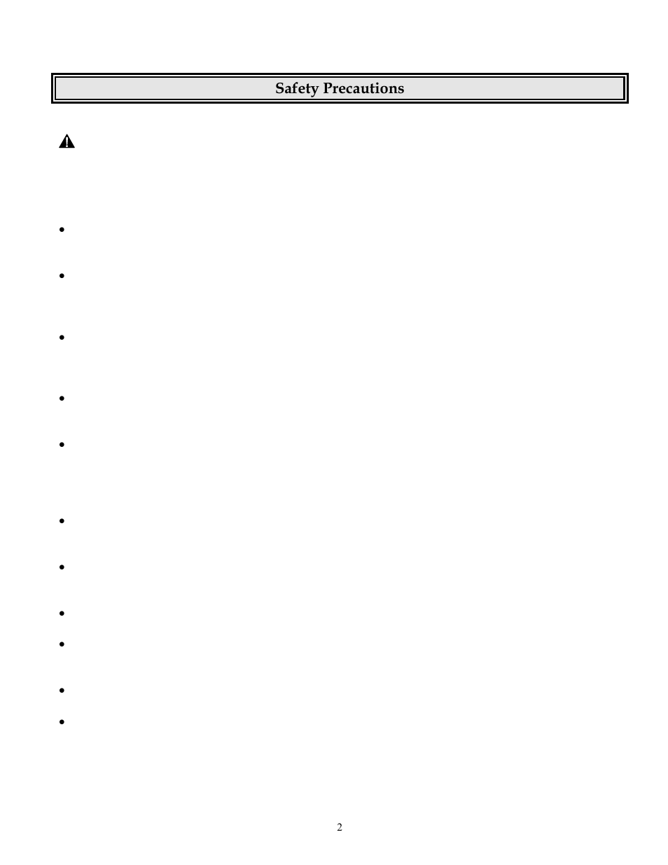 Warning | Finish Thompson LS-55IIE User Manual | Page 3 / 32