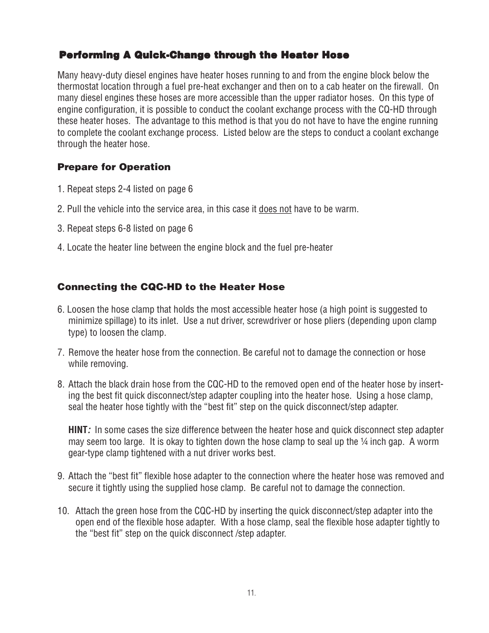 Finish Thompson CQC-HD User Manual | Page 13 / 19