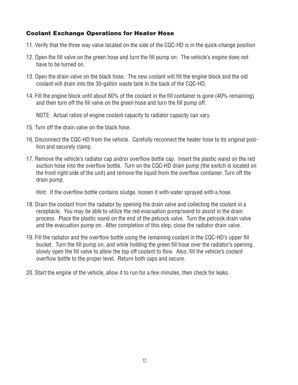 Finish Thompson CQC-HD User Manual | Page 14 / 19
