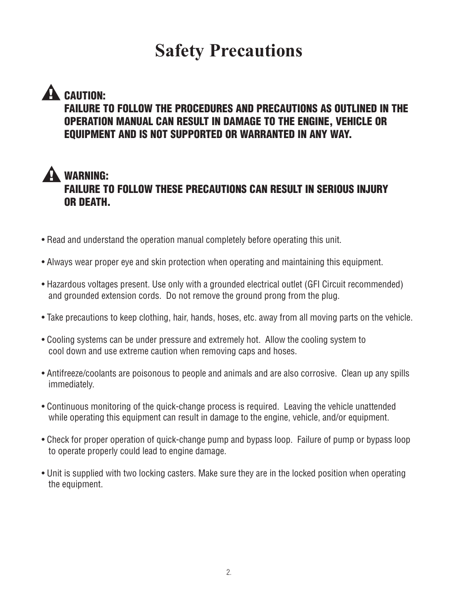 Safety precautions | Finish Thompson CQC-HD User Manual | Page 4 / 19