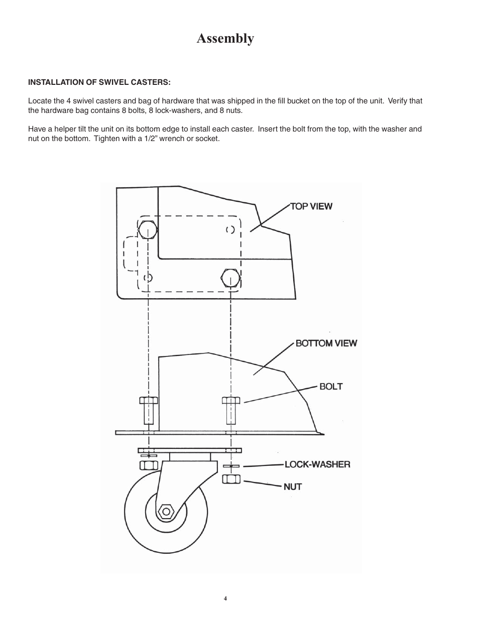 Assembly | Finish Thompson CQC2 User Manual | Page 4 / 12