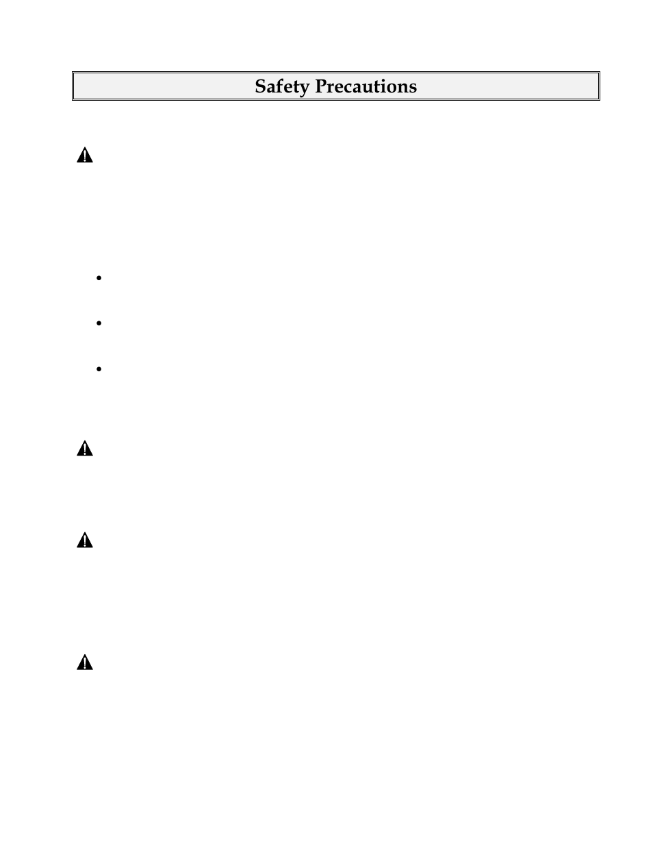 Safety precautions, Warning | Finish Thompson BE-15/15C User Manual | Page 3 / 54