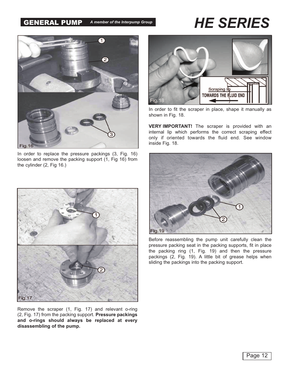 He series, General pump | General Pump HE User Manual | Page 12 / 20