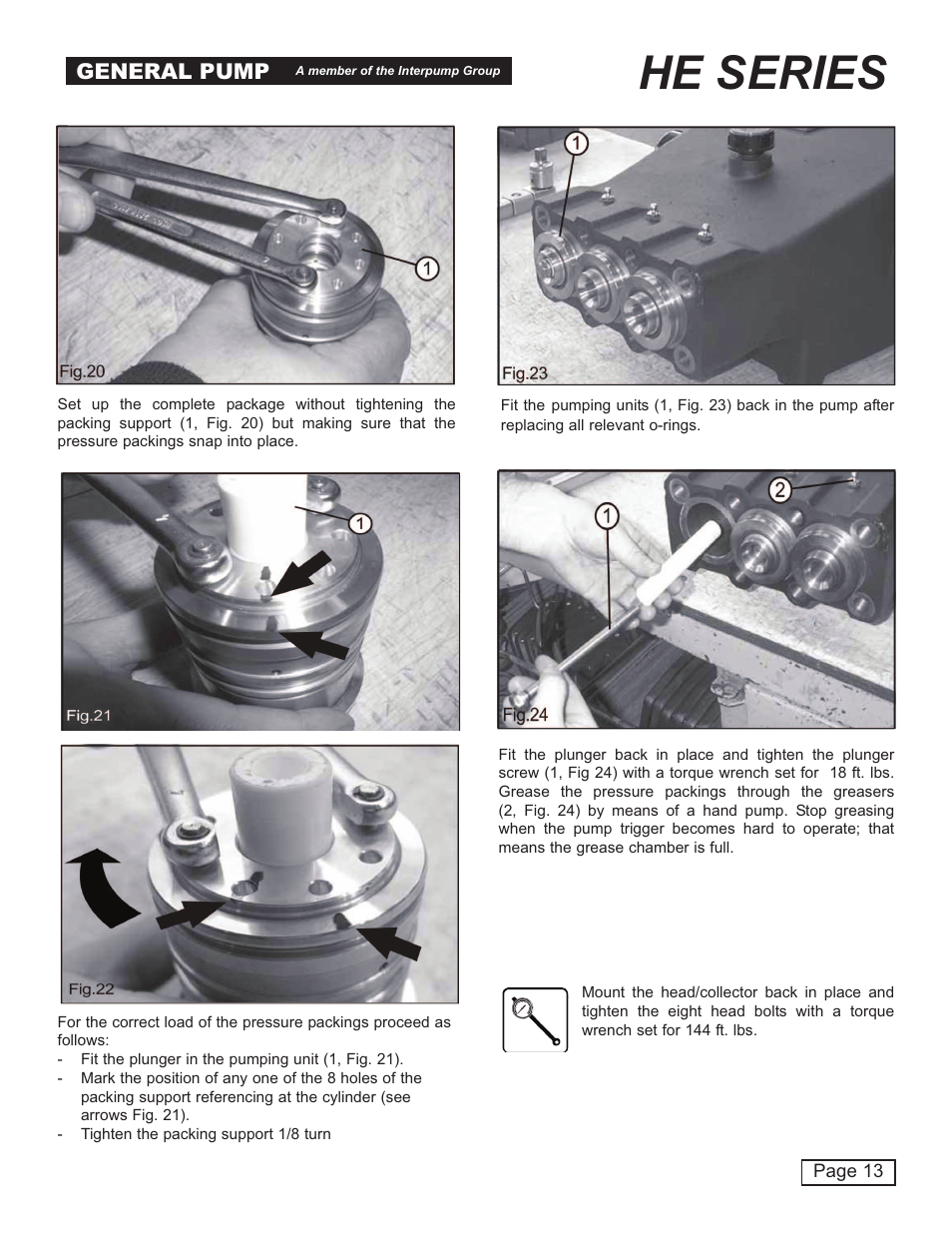 He series, General pump | General Pump HE User Manual | Page 13 / 20