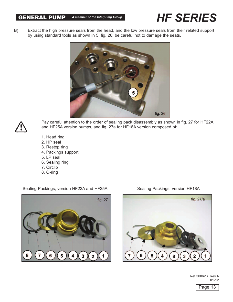 Hf series | General Pump HF Repair Manual User Manual | Page 13 / 17