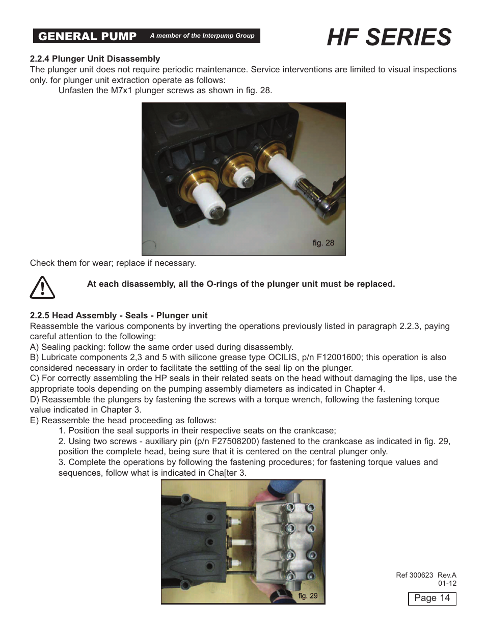 Hf series | General Pump HF Repair Manual User Manual | Page 14 / 17