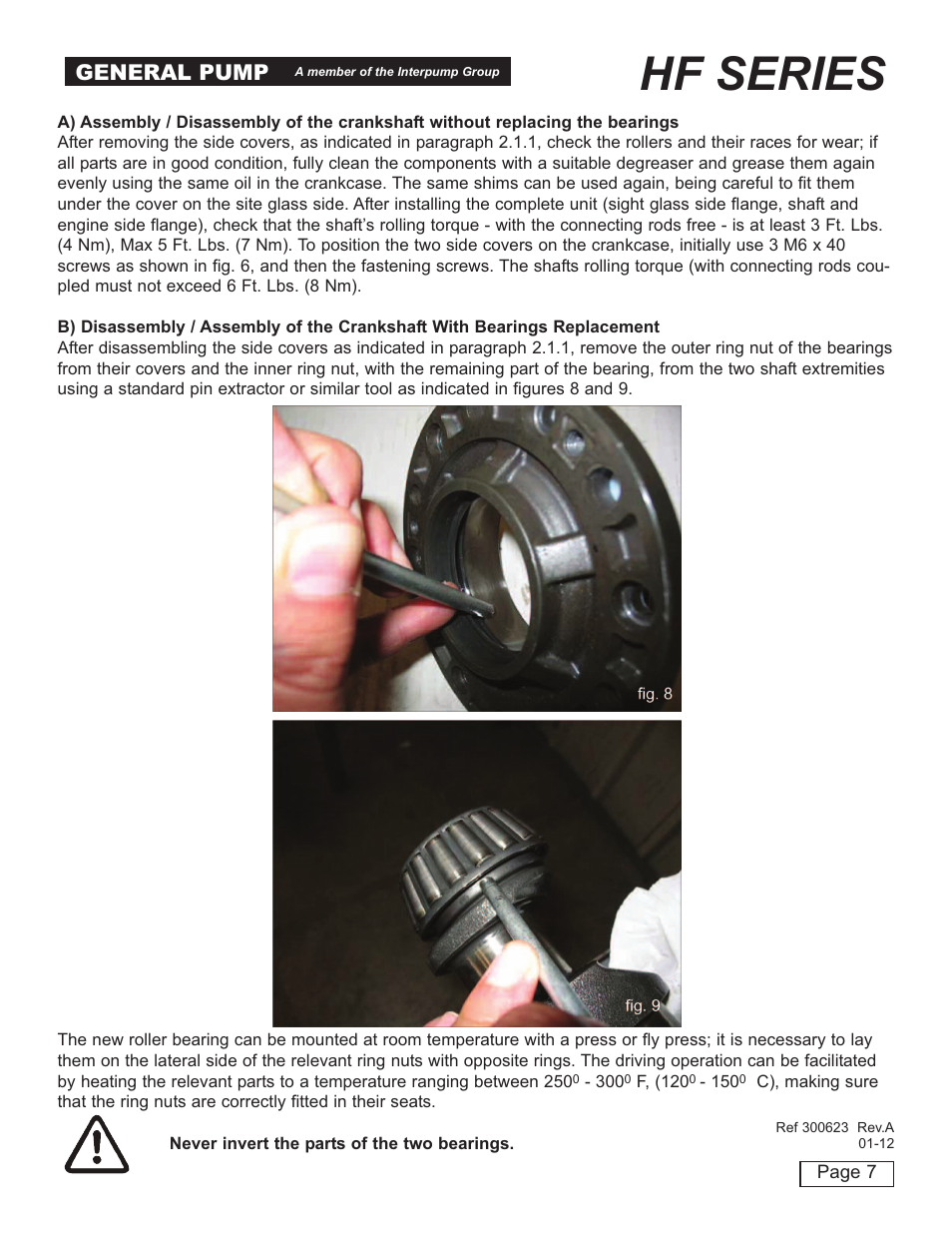 Hf series, General pump | General Pump HF Repair Manual User Manual | Page 7 / 17