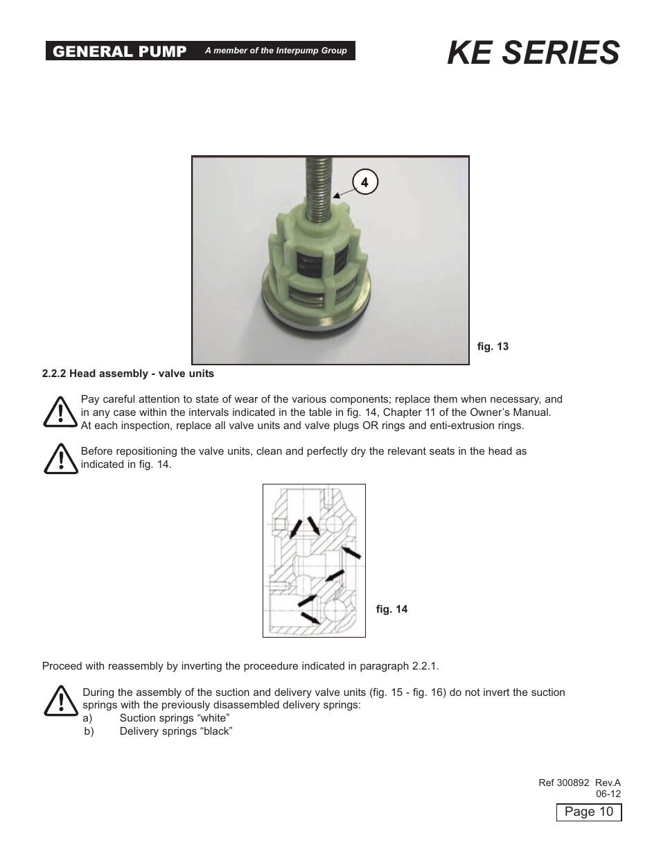 Ke series, General pump | General Pump KE Repair Manual User Manual | Page 10 / 16