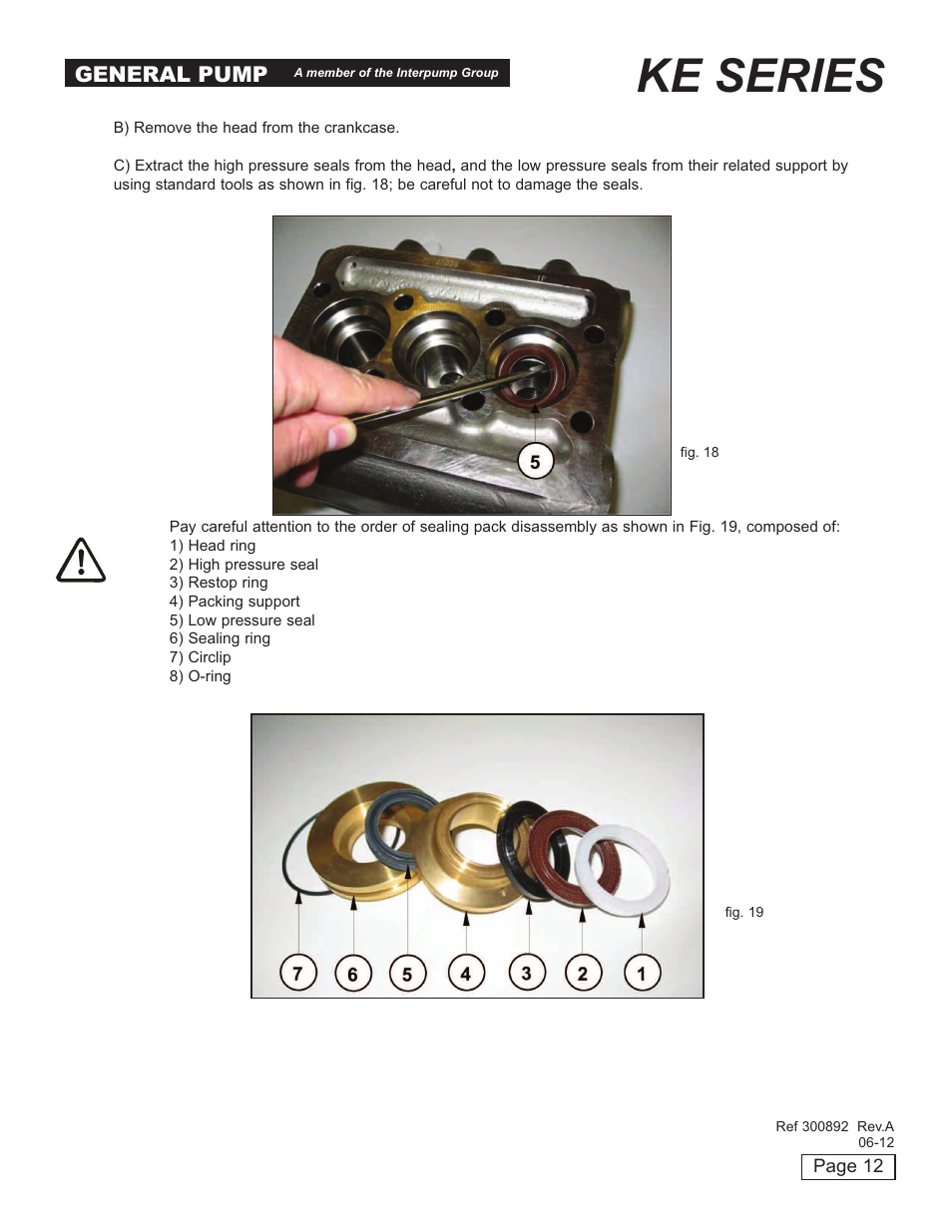 Ke series, General pump | General Pump KE Repair Manual User Manual | Page 12 / 16