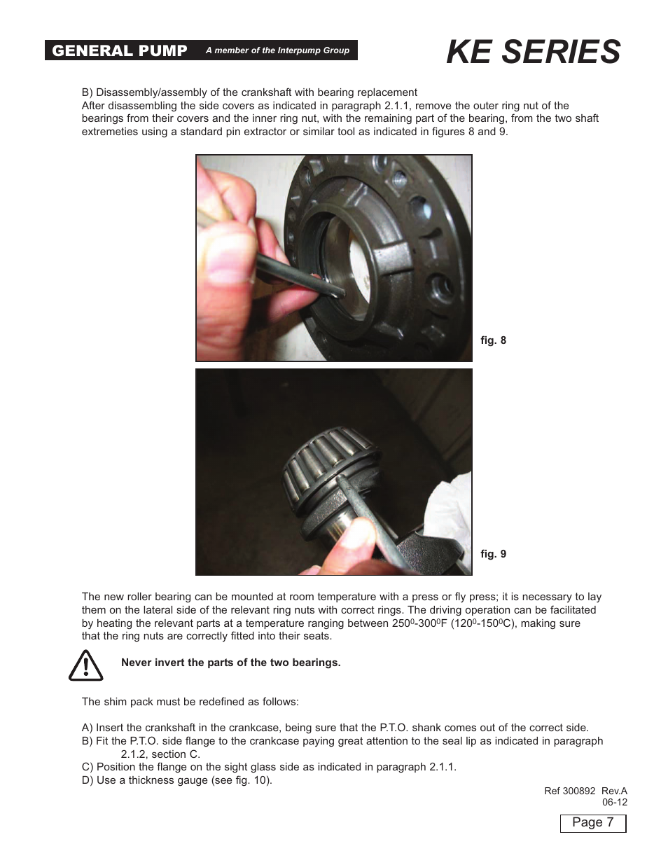 Ke series, General pump | General Pump KE Repair Manual User Manual | Page 7 / 16