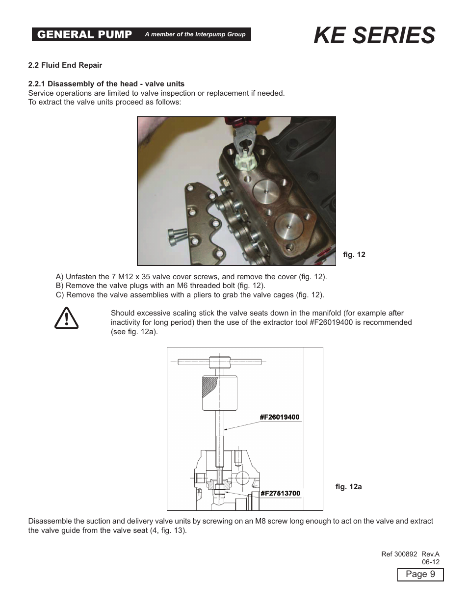 Ke series, General pump | General Pump KE Repair Manual User Manual | Page 9 / 16