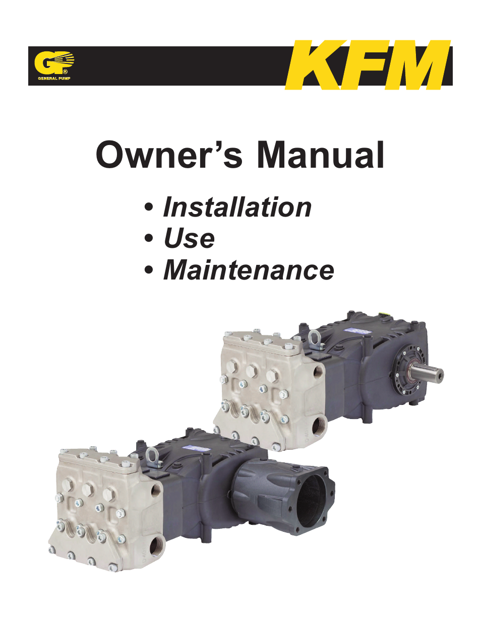 General Pump KFM Owner Manual User Manual | 17 pages