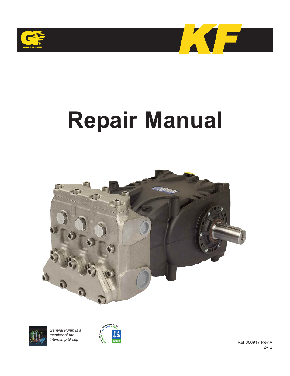 General Pump KF Repair Manual User Manual | 15 pages