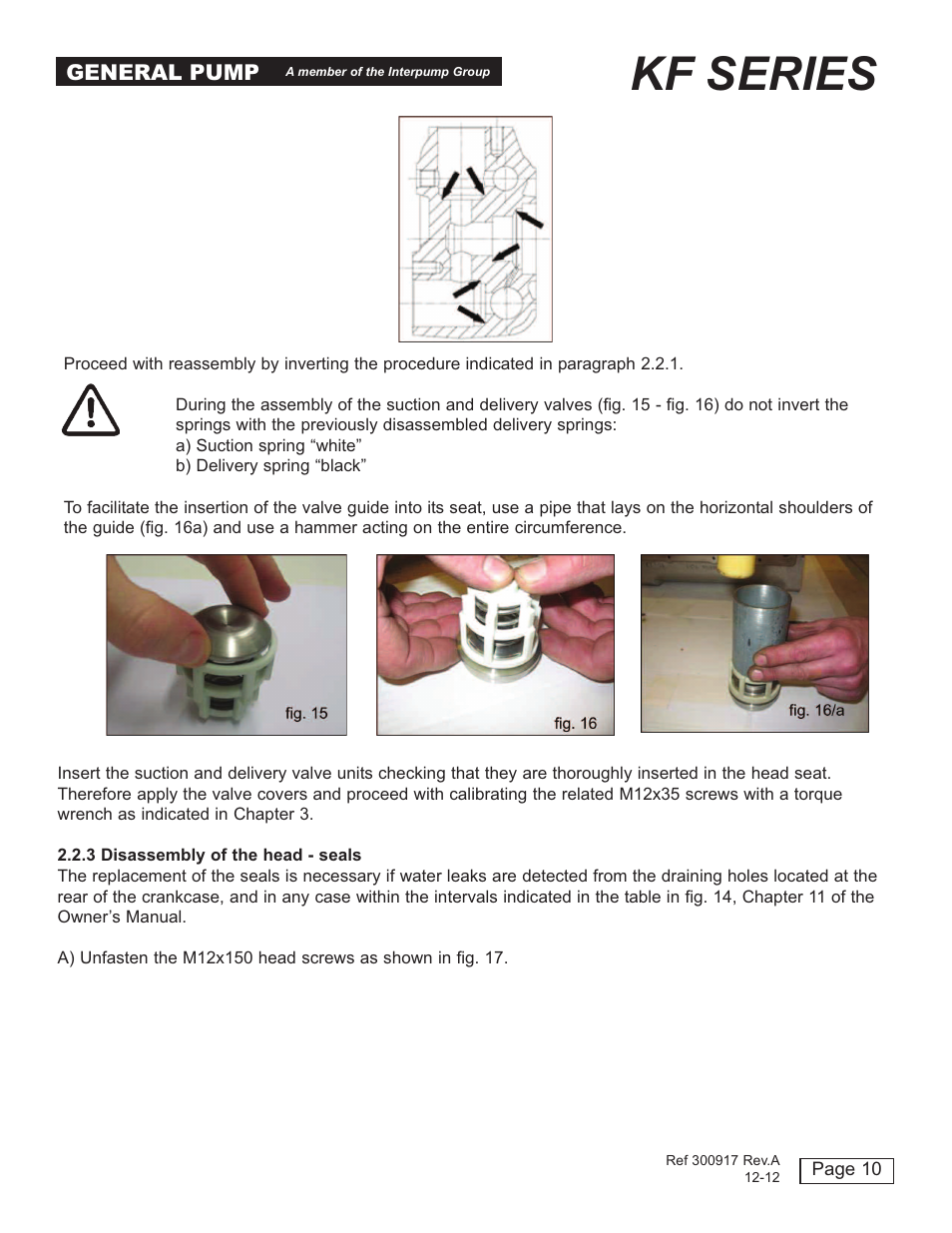 Kf series | General Pump KF Repair Manual User Manual | Page 10 / 15