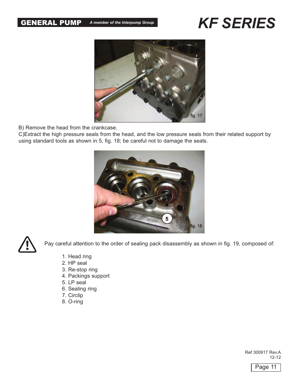 Kf series | General Pump KF Repair Manual User Manual | Page 11 / 15