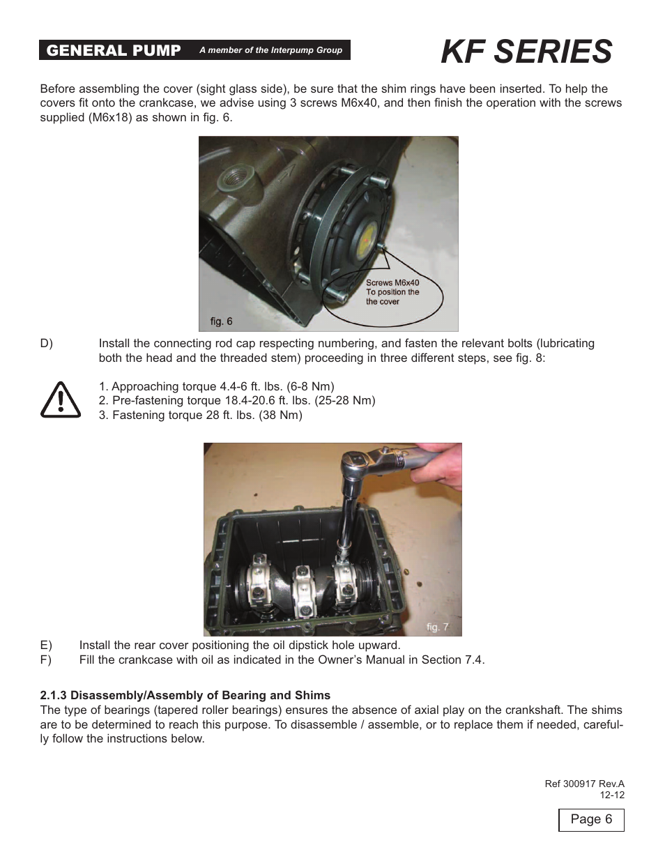 Kf series | General Pump KF Repair Manual User Manual | Page 6 / 15