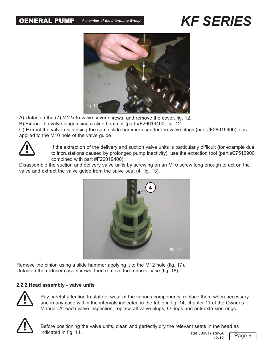 Kf series | General Pump KF Repair Manual User Manual | Page 9 / 15