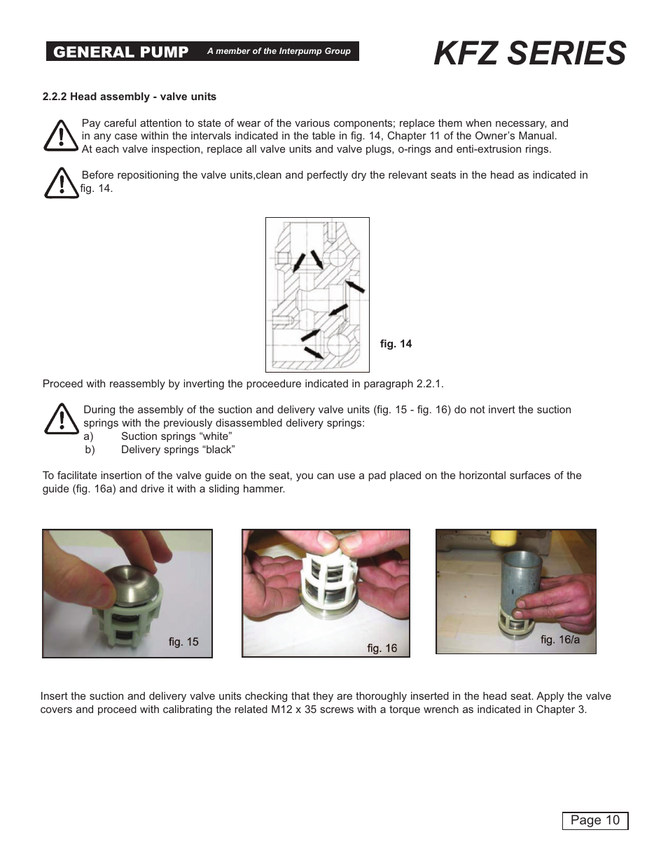 Kfz series, General pump | General Pump KFZ Repair Manual User Manual | Page 10 / 15