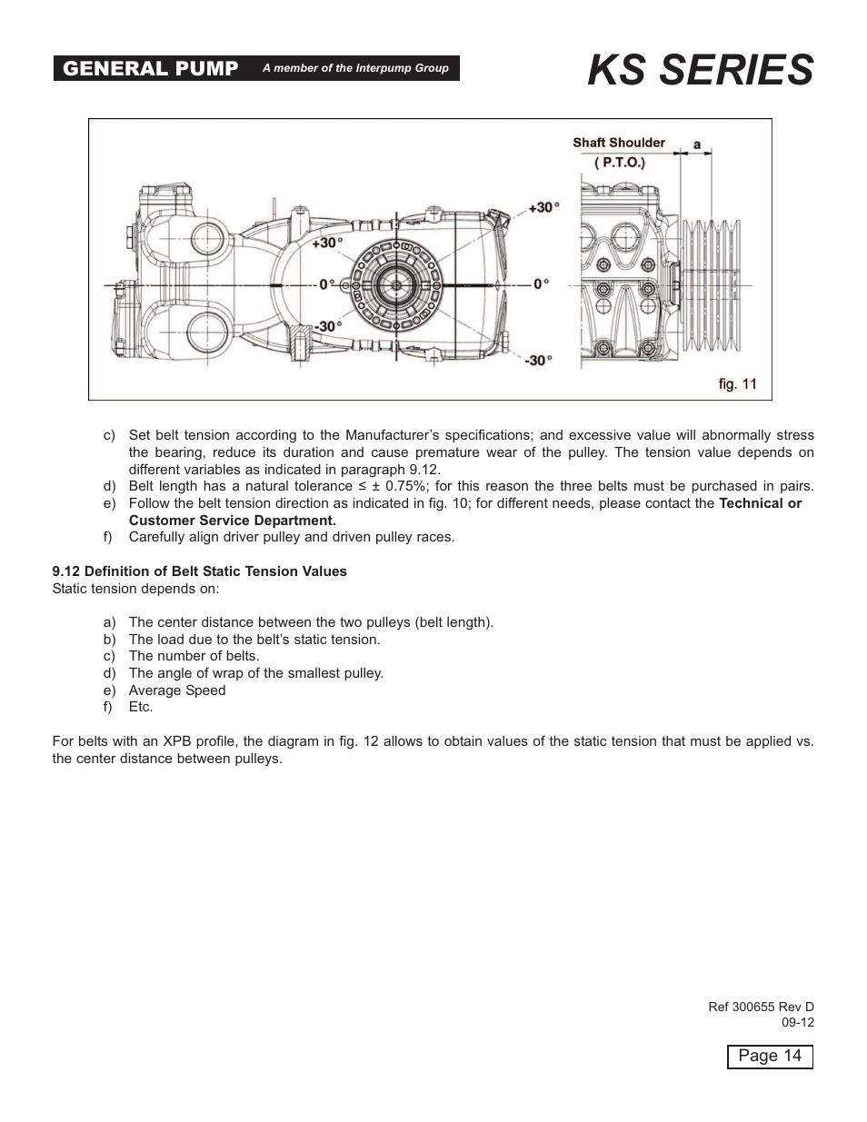 Ks series, General pump | General Pump KS Owner Manual User Manual | Page 14 / 23