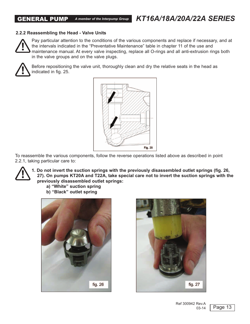 General pump | General Pump T16A-18A-20A-22A User Manual | Page 13 / 21