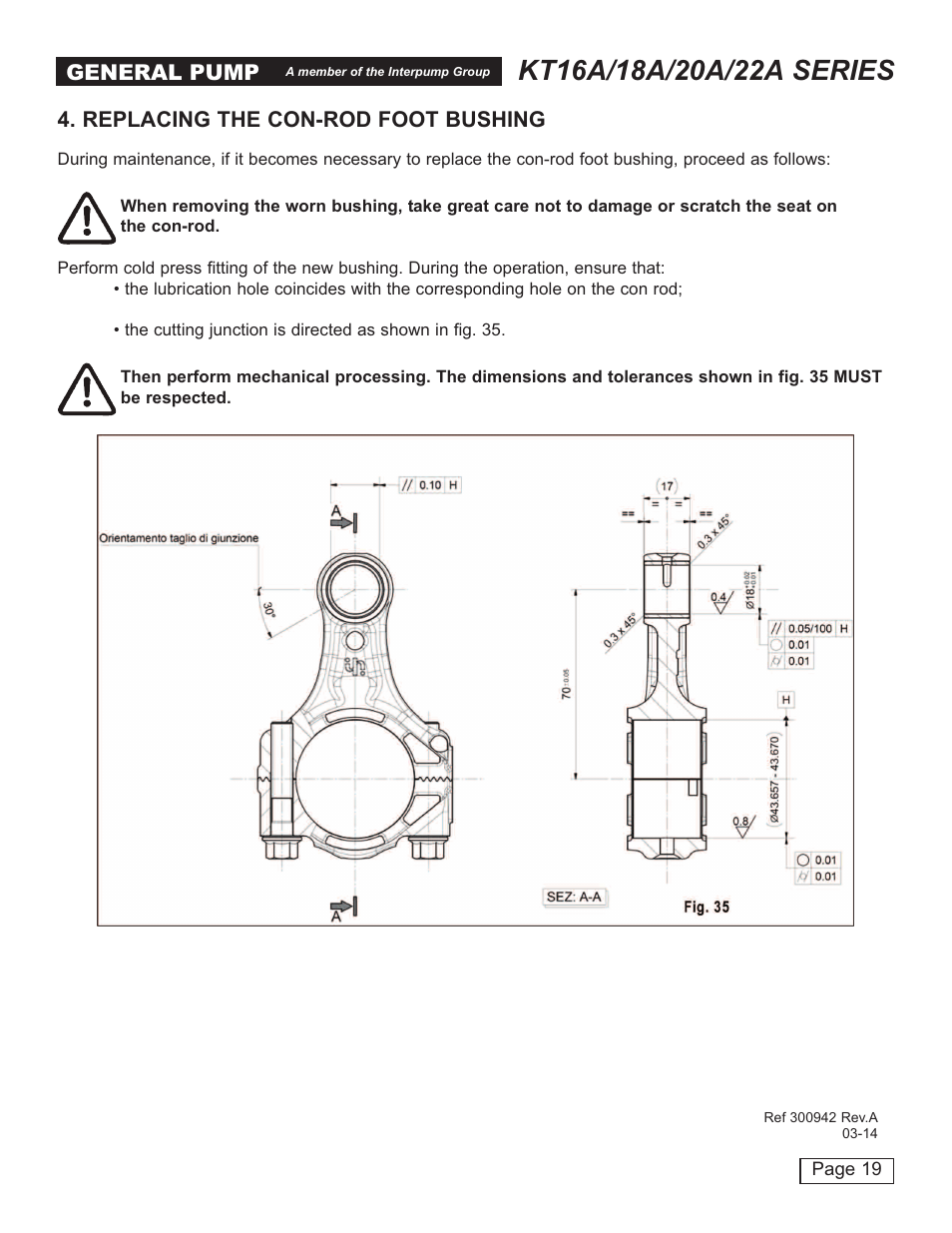 General Pump T16A-18A-20A-22A User Manual | Page 19 / 21