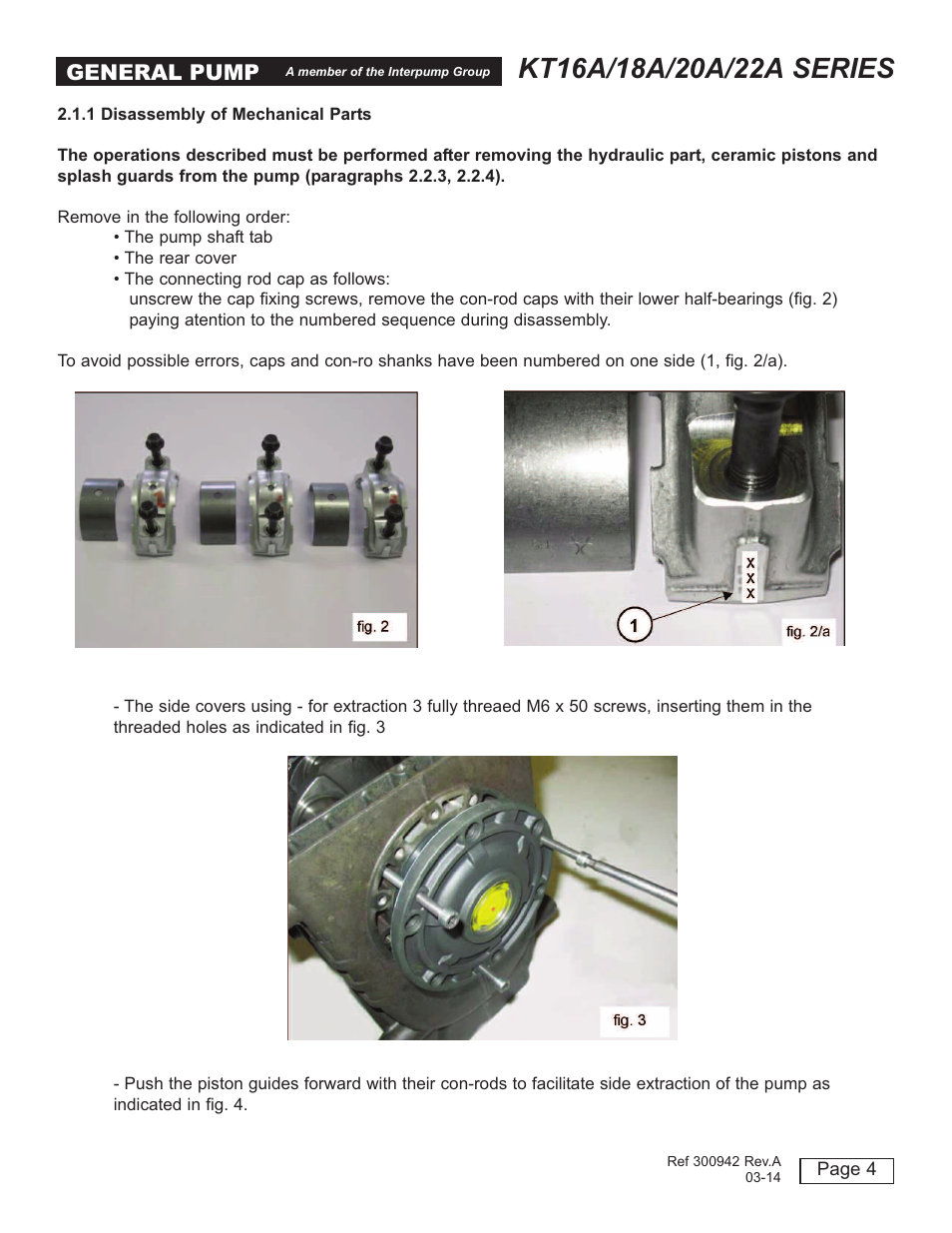 General pump | General Pump T16A-18A-20A-22A User Manual | Page 4 / 21