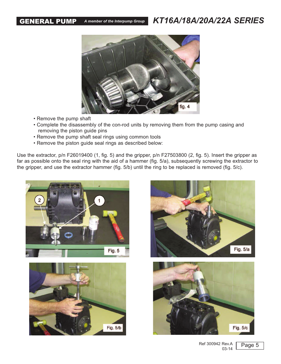 General pump | General Pump T16A-18A-20A-22A User Manual | Page 5 / 21