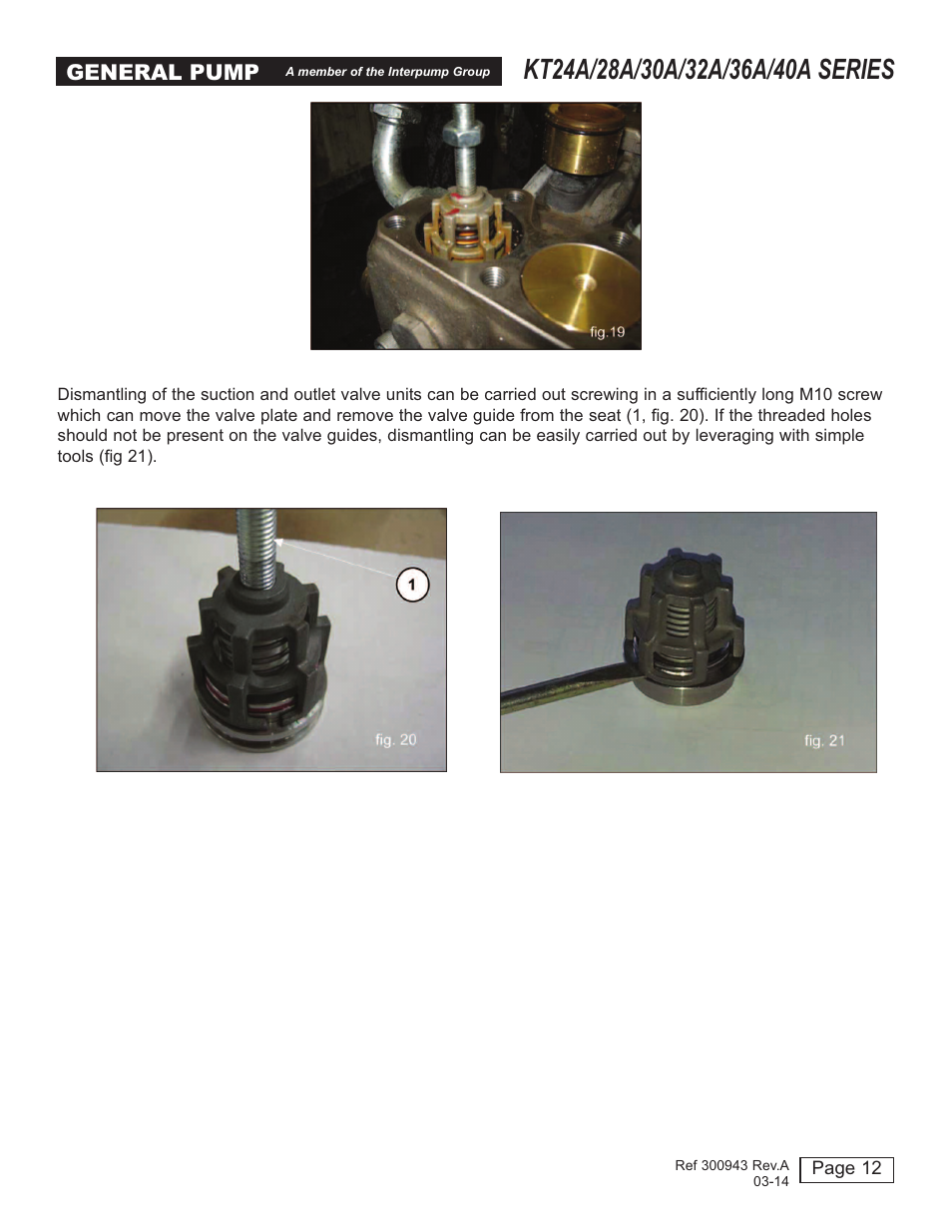 General pump | General Pump T24A-26A-28A-30A-26A-40A User Manual | Page 12 / 22