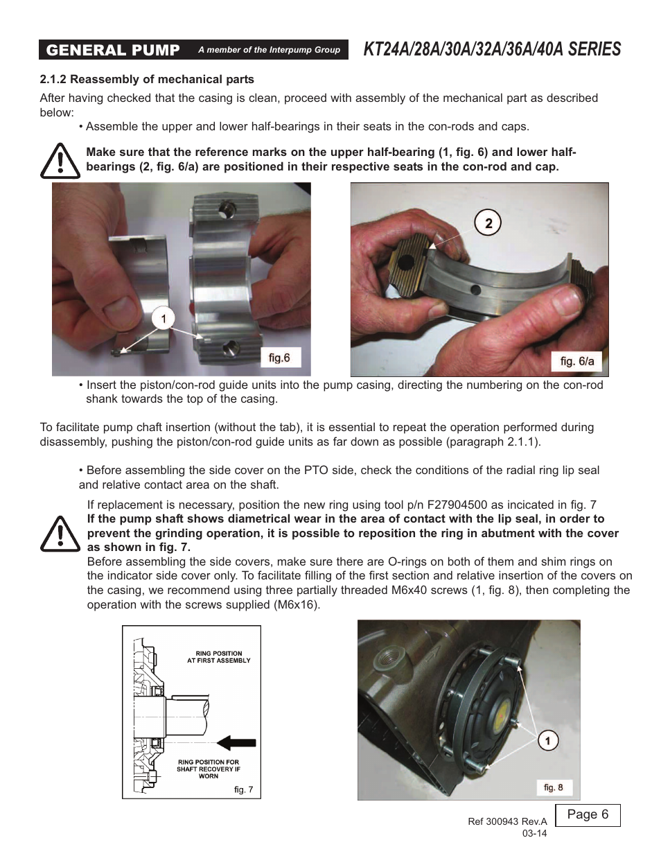 General pump | General Pump T24A-26A-28A-30A-26A-40A User Manual | Page 6 / 22