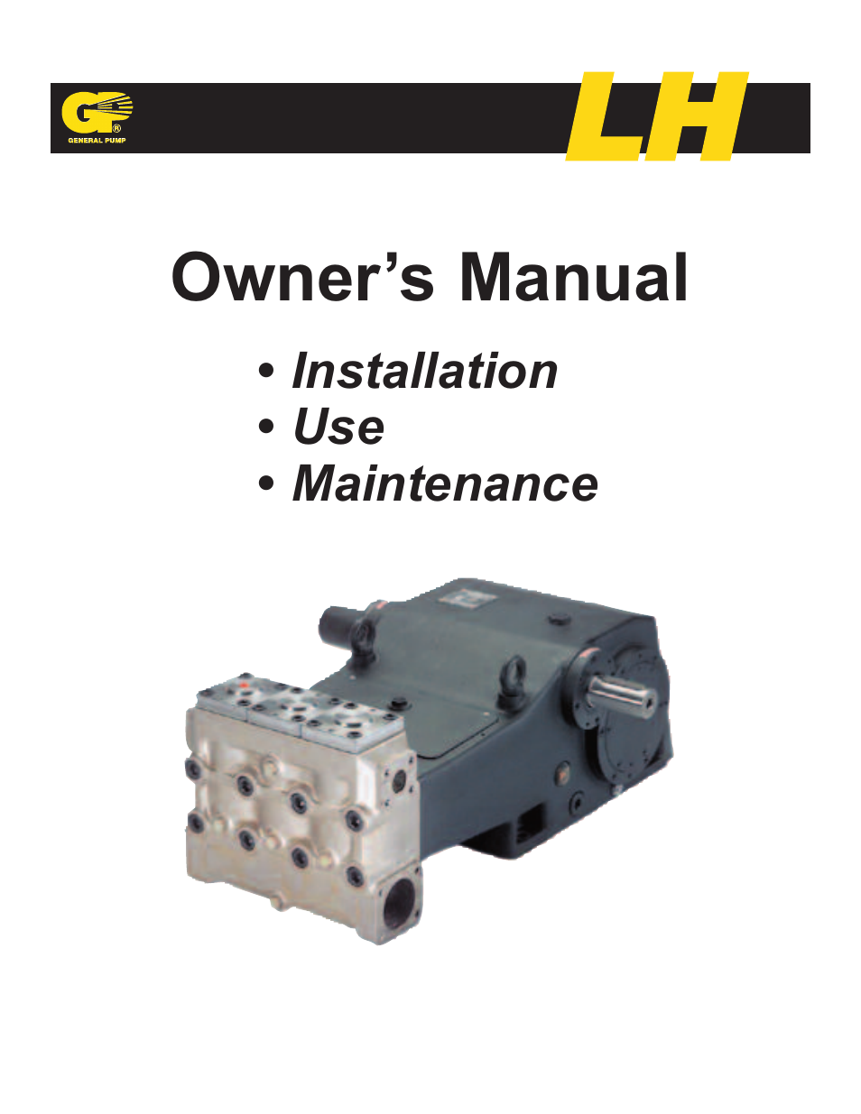 General Pump LH User Manual | 21 pages