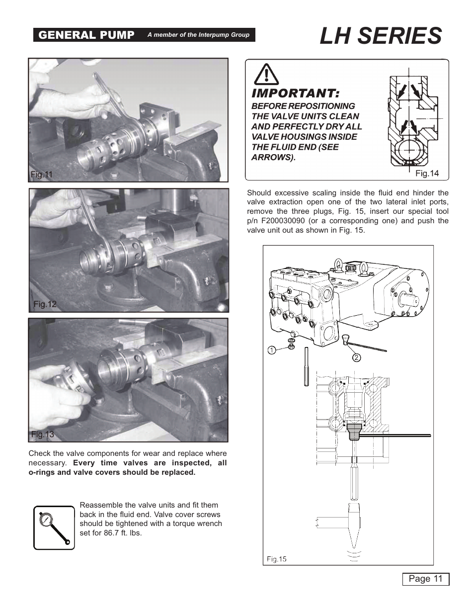 Lh series, General pump | General Pump LH User Manual | Page 11 / 21