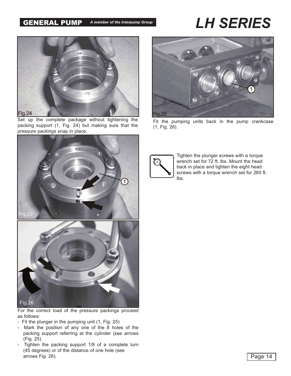 Lh series, General pump | General Pump LH User Manual | Page 14 / 21