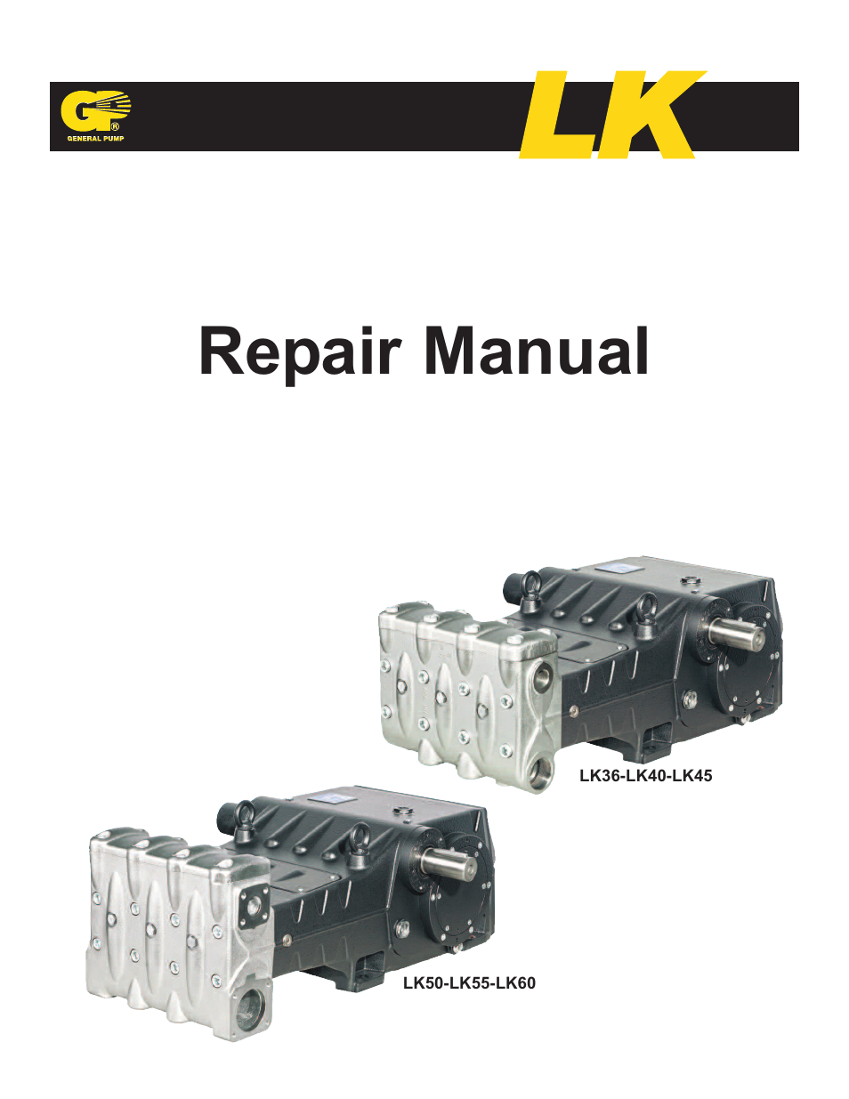 General Pump LK Repair Manual User Manual | 50 pages