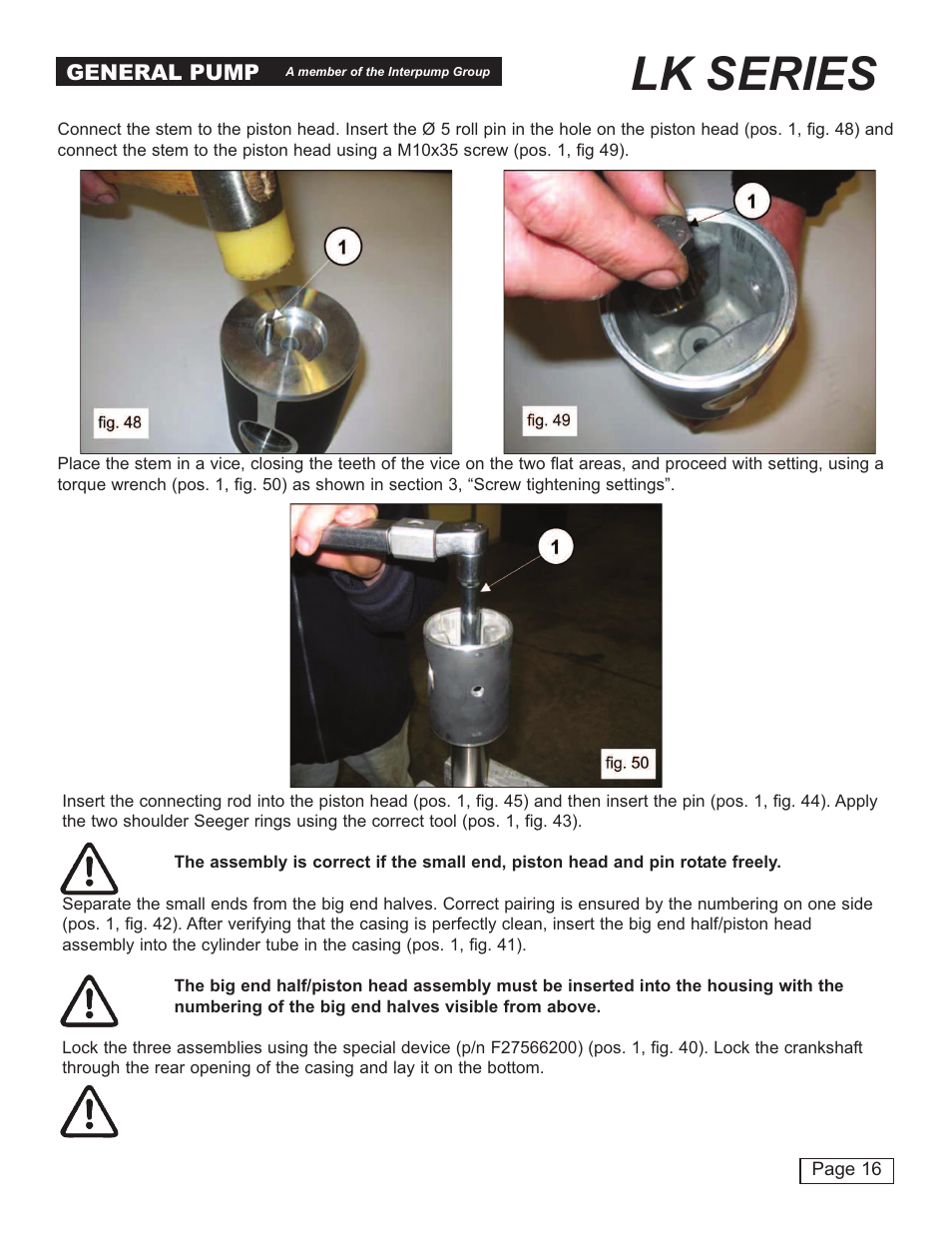 Lk series | General Pump LK Repair Manual User Manual | Page 16 / 50