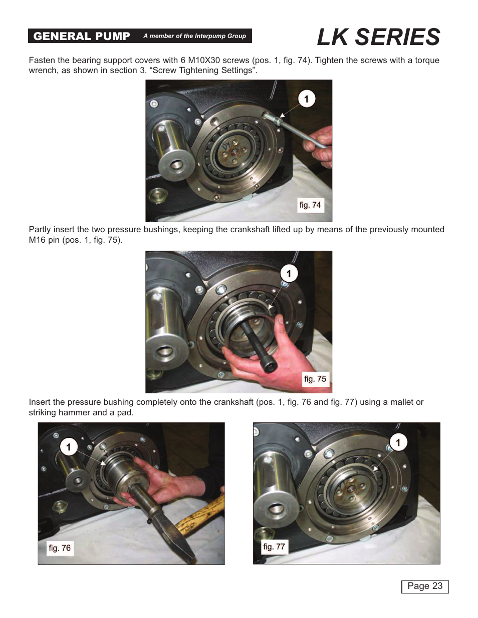 Lk series | General Pump LK Repair Manual User Manual | Page 23 / 50