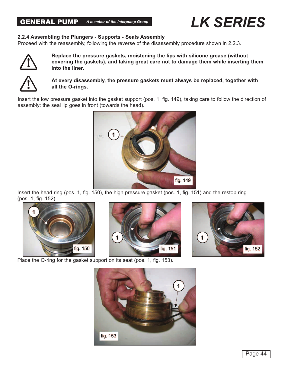 Lk series | General Pump LK Repair Manual User Manual | Page 44 / 50