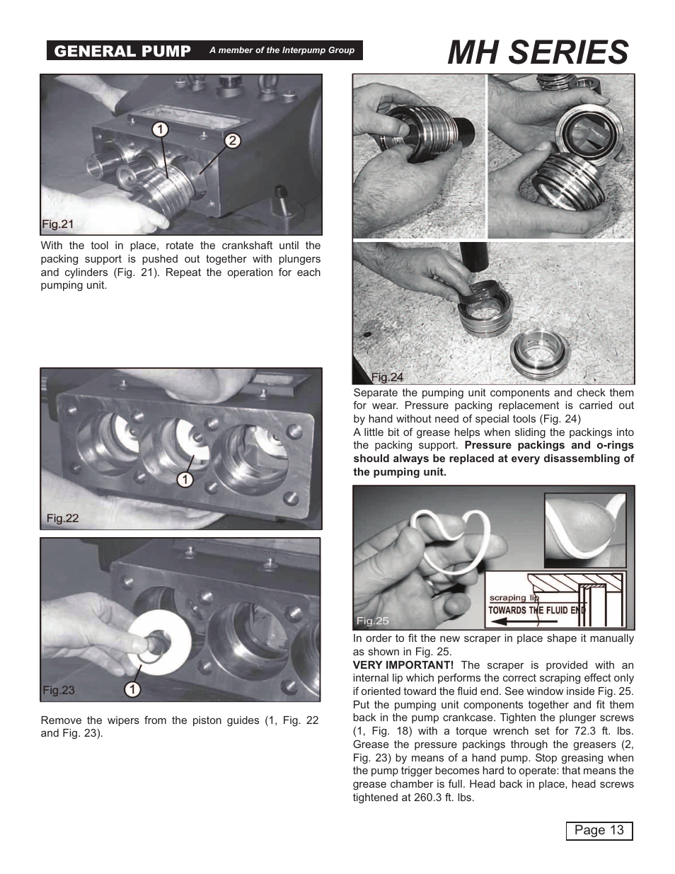 Mh series, General pump | General Pump MH User Manual | Page 13 / 18