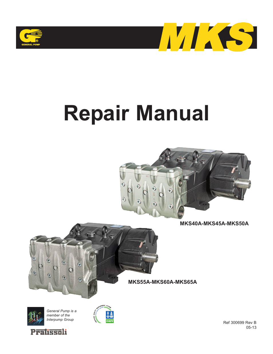 General Pump MKS Repair Manual User Manual | 45 pages