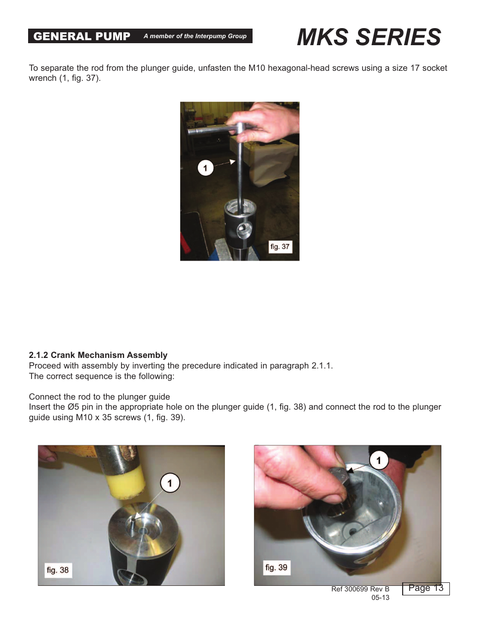 Mks series | General Pump MKS Repair Manual User Manual | Page 13 / 45