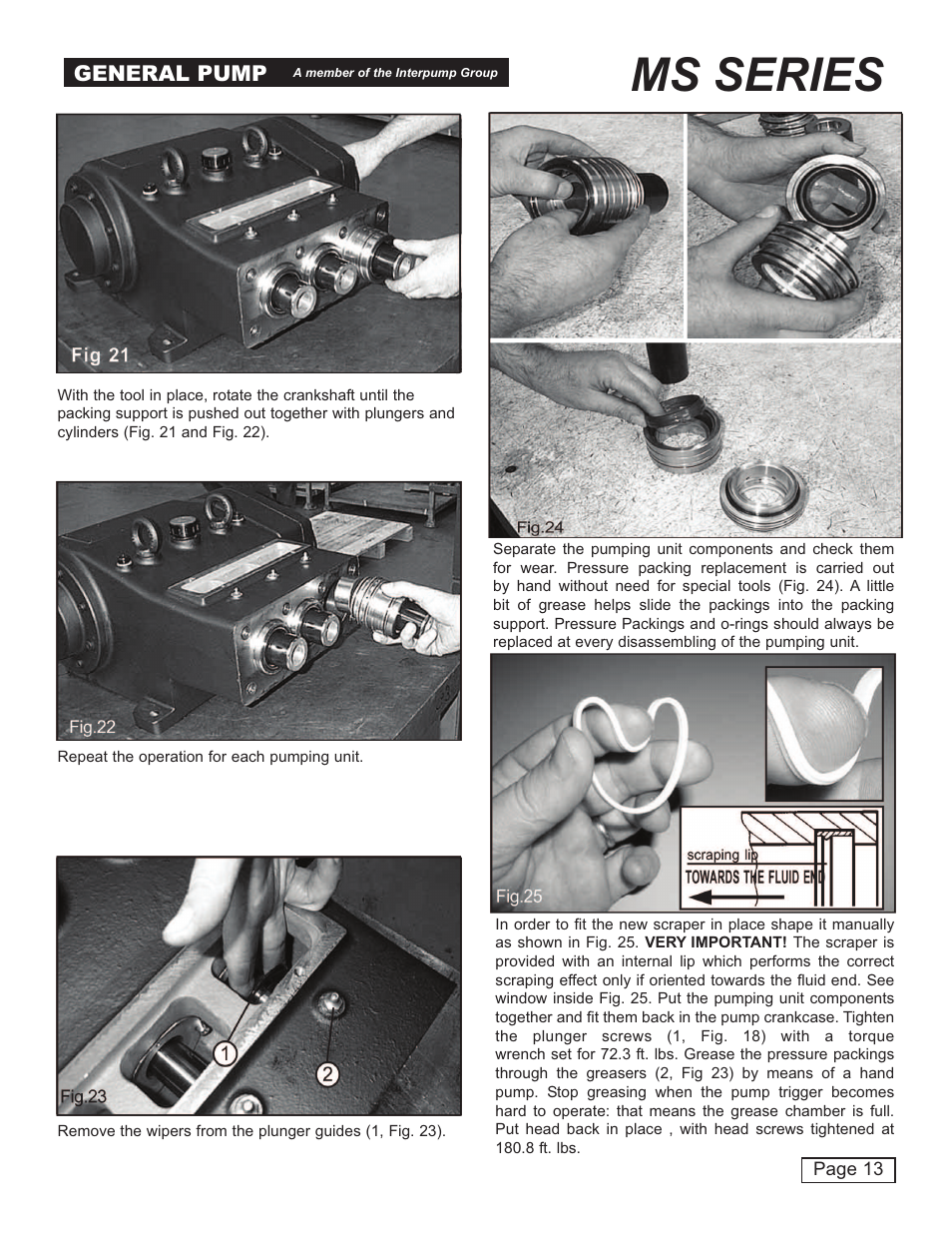 Ms series, General pump | General Pump MS Owner Manual User Manual | Page 13 / 20