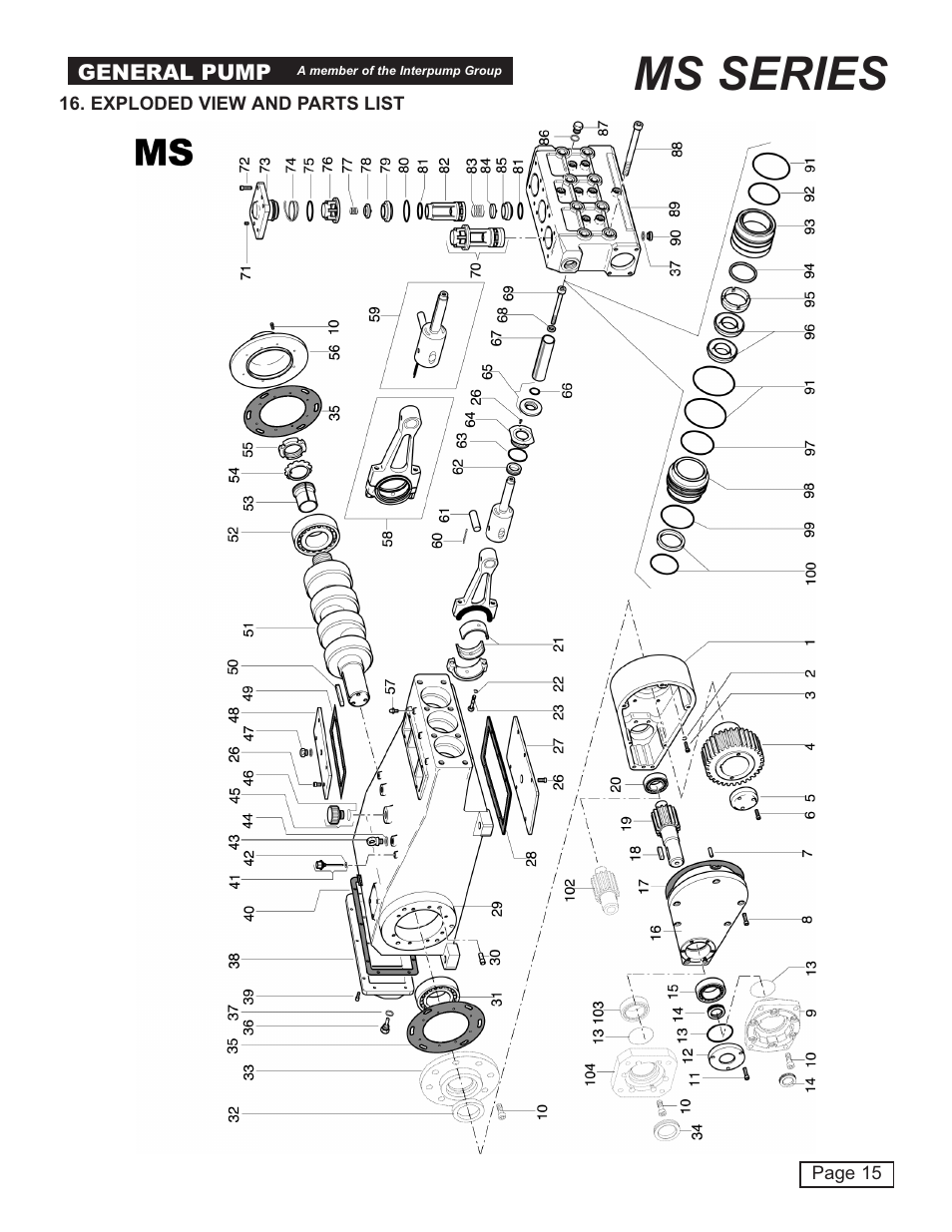 Ms series | General Pump MS Owner Manual User Manual | Page 15 / 20