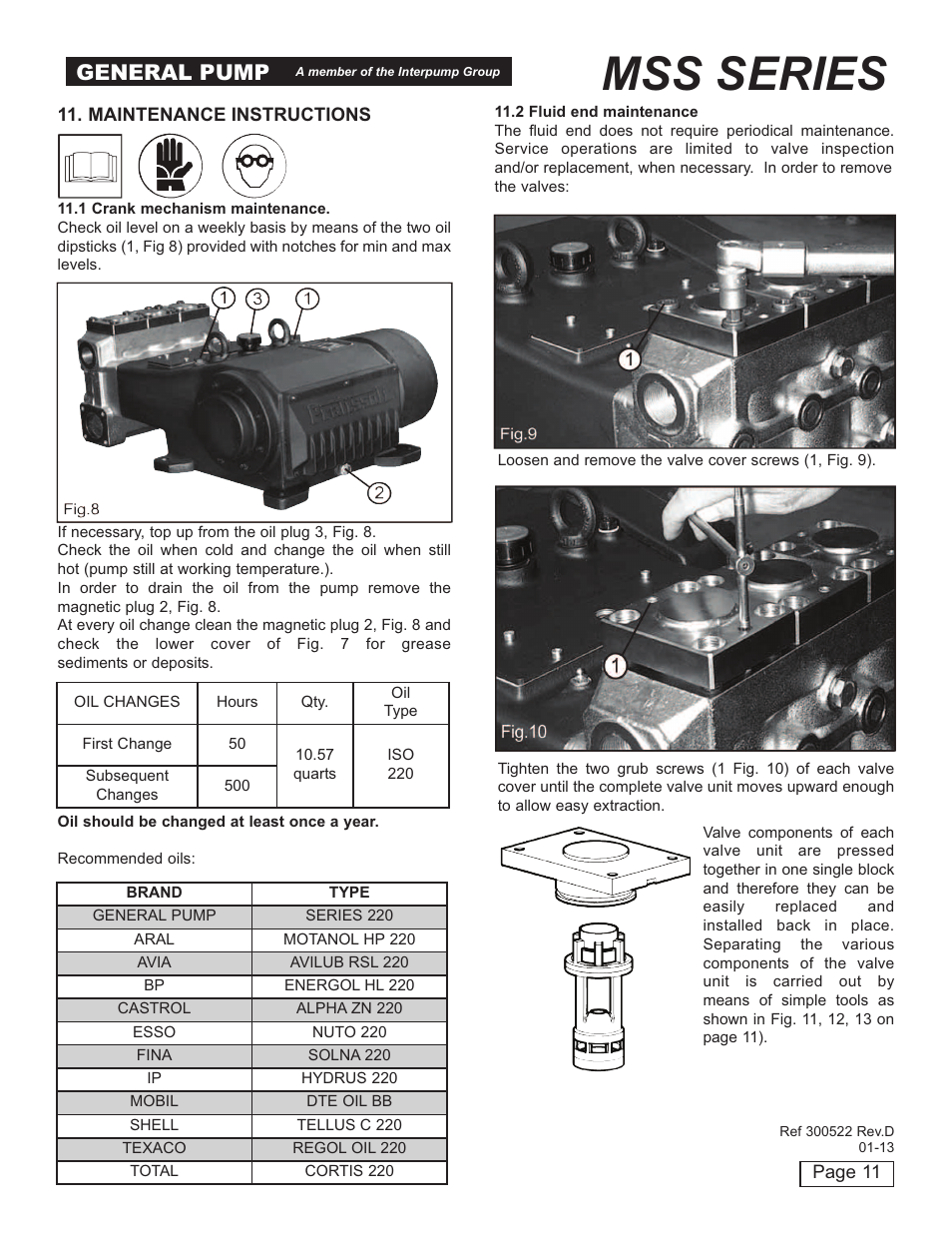 Mss series, General pump | General Pump MSS Owner Manual User Manual | Page 11 / 21