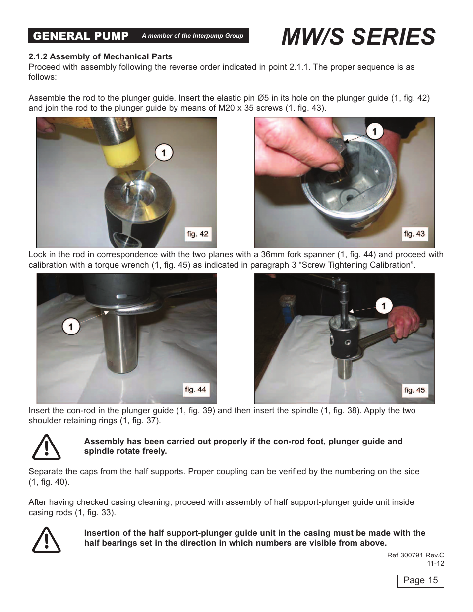 Mw/s series | General Pump MW Repair Manual User Manual | Page 15 / 54