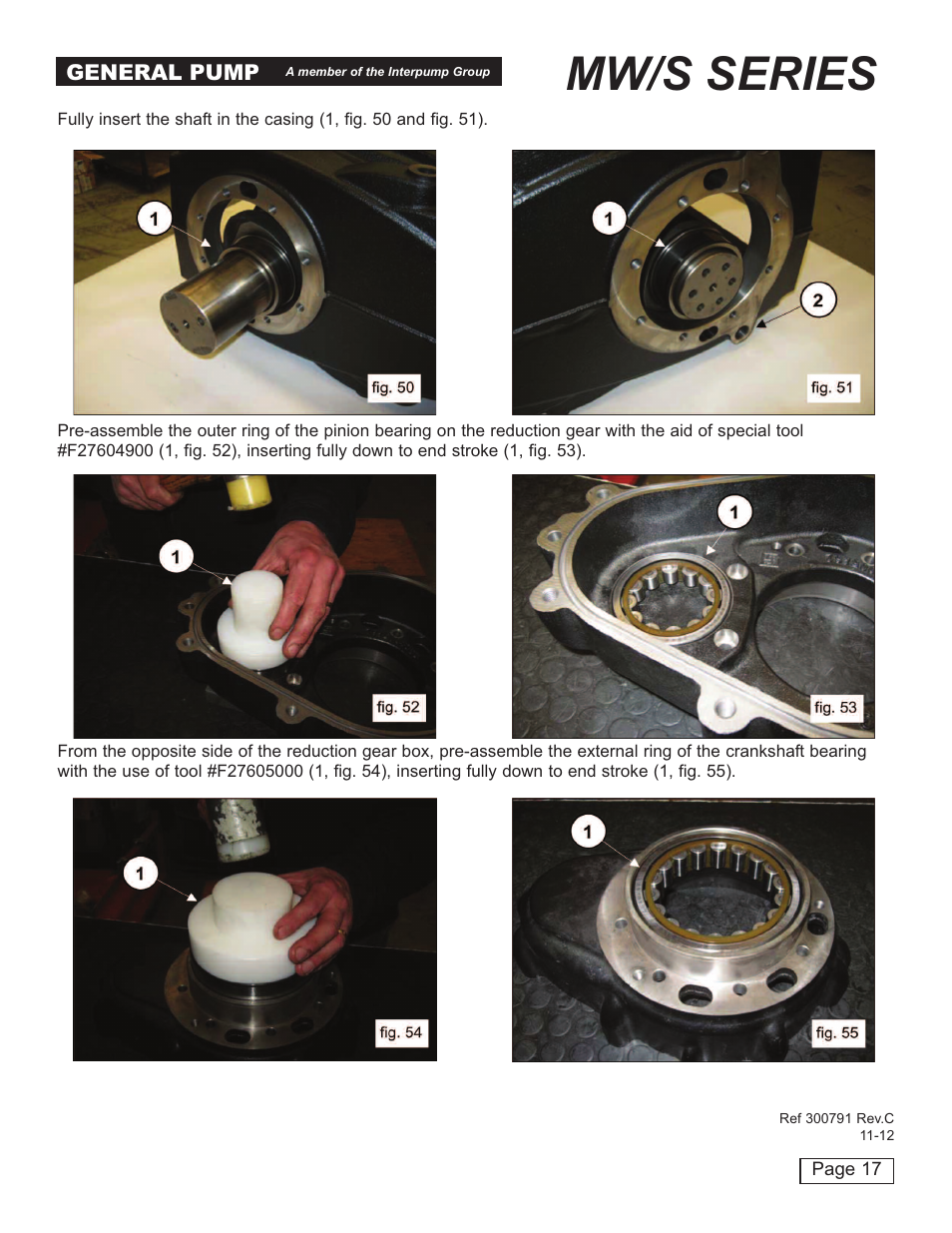 Mw/s series | General Pump MW Repair Manual User Manual | Page 17 / 54