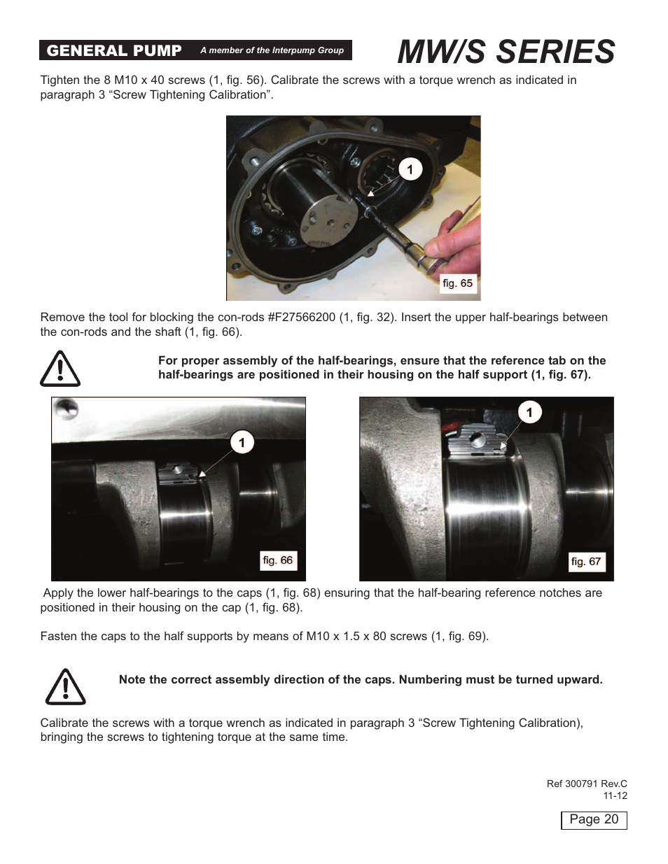 Mw/s series | General Pump MW Repair Manual User Manual | Page 20 / 54